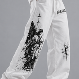 Sacred Relic White Wide-Leg Pants