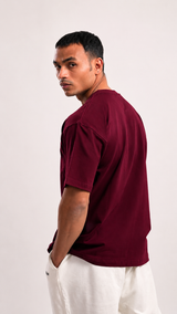 Maroon Metal Tee