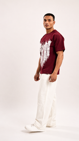 Maroon Metal Tee