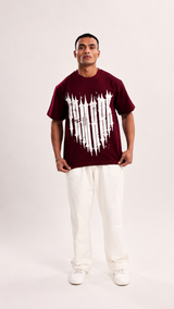 Maroon Metal Tee