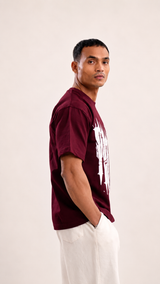 Maroon Metal Tee