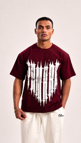 Maroon Metal Tee